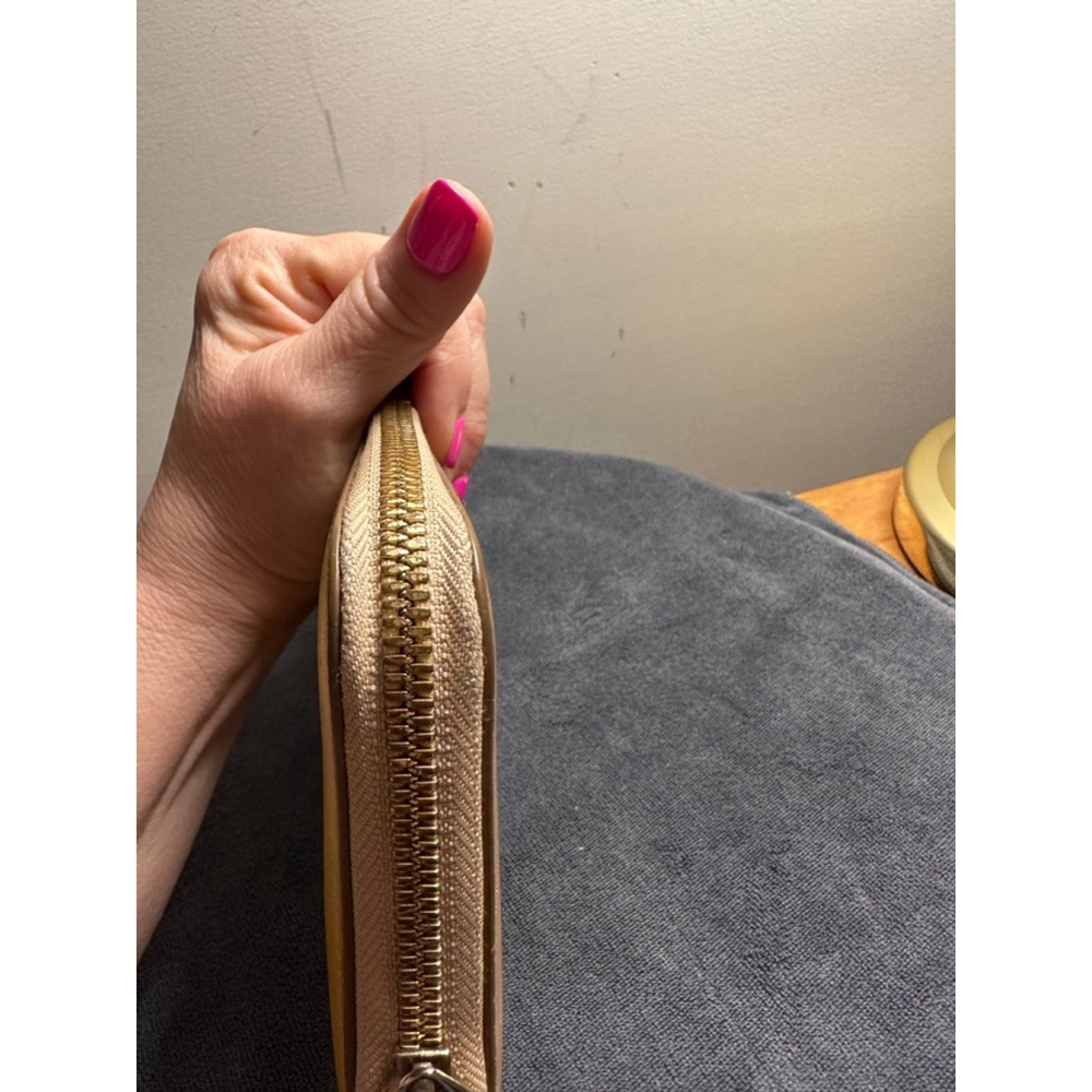 Chloé Yellow & Tan Leather Colorblock Long Zip Wallet - Picture 9 of 14